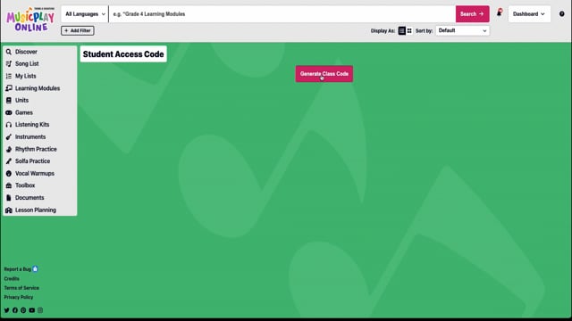 How to Login and use a Student Code | MusicplayOnline