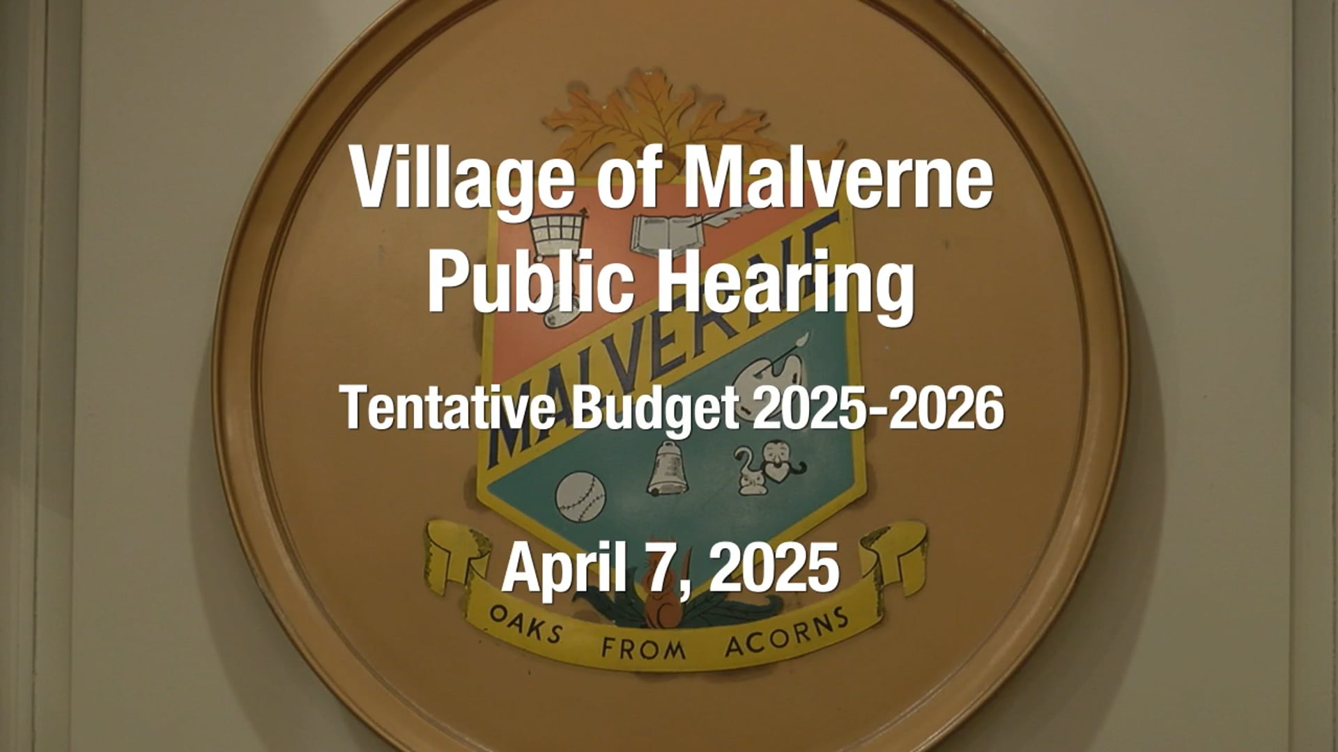 Village of Malverne - Public Hearing - April 7, 2025