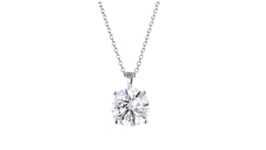 4.00 Carat Lab-Grown Diamond Solitaire Necklace in 14kt White Gold