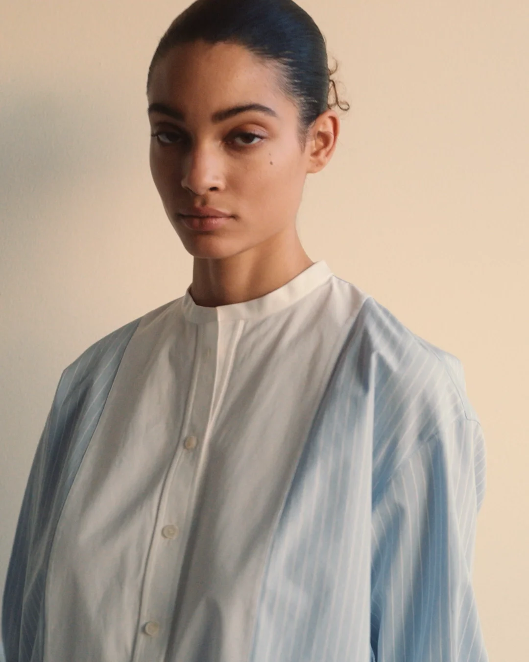 一回使用 import LAFAYETTE 148のシルクのブラウス (M位)