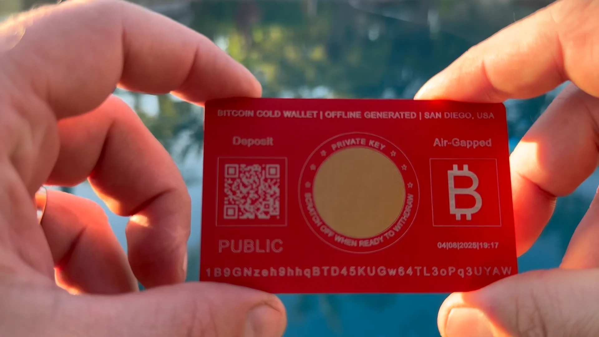 bitcoin cold card