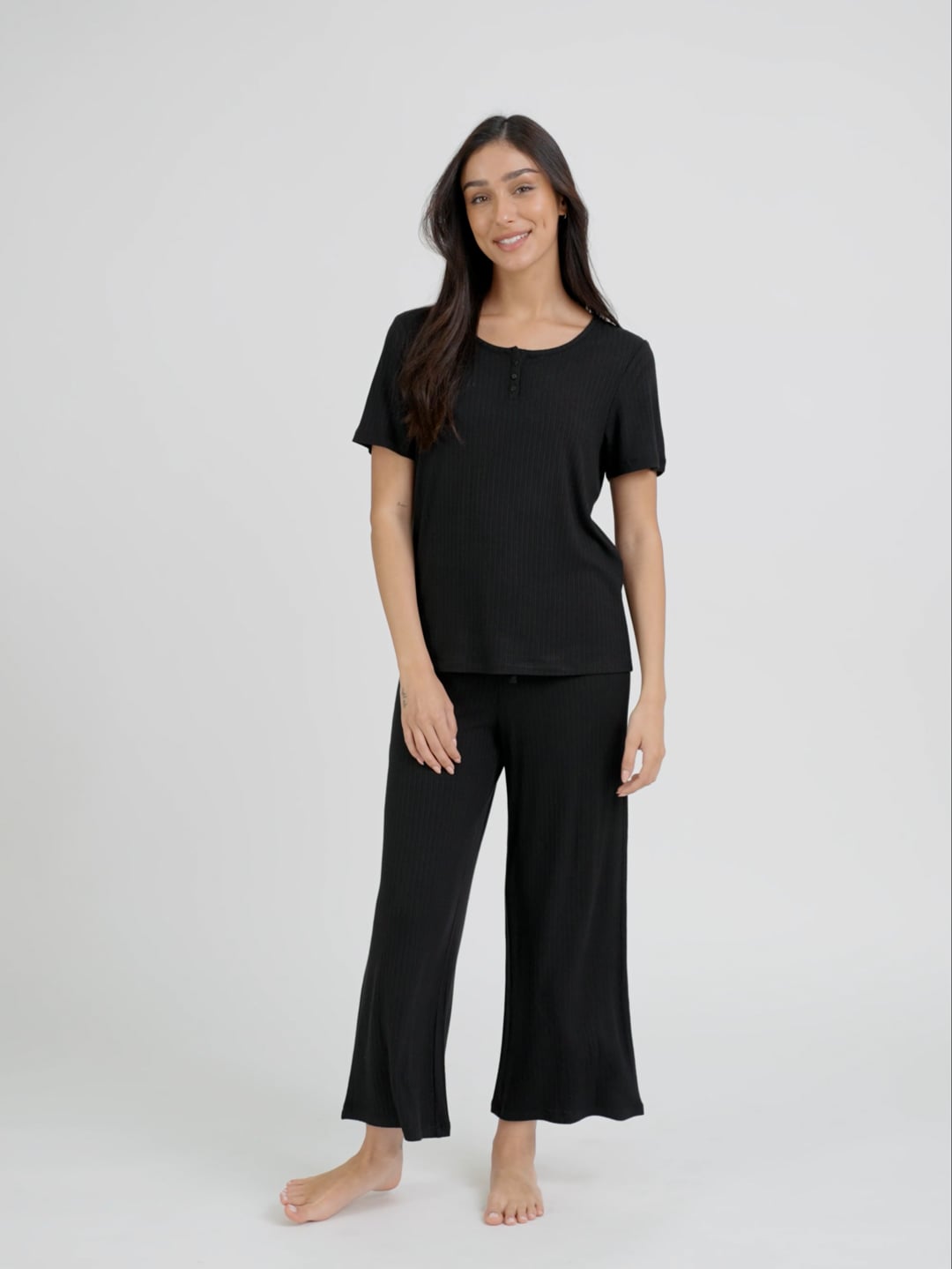 סט פיג’מה ריב 7/8