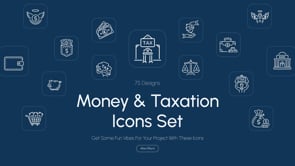 Animated Money and Taxation Icon Set, an Outline Icon by Prosymbols (Thumbnail 4 of 4)