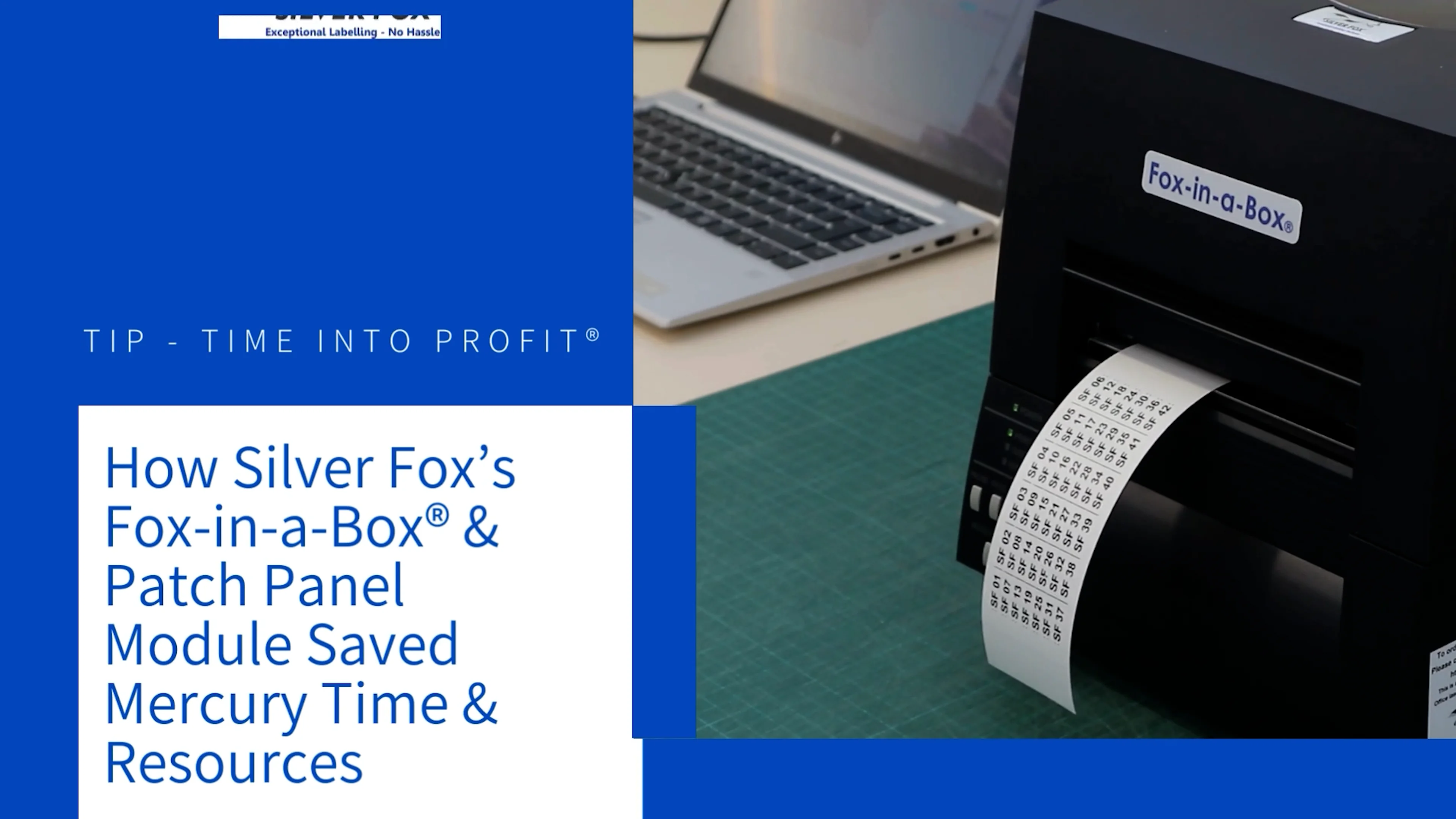 Fox-in-a-Box® Industrial Label Printer | Cable Marker Printer