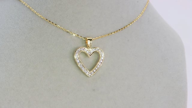 Wideo Zawieszka z diamentem Ventego z żółtego złota