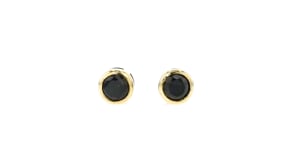 .50 ct. t.w. Black Diamond Stud Earrings in 14kt Yellow Gold