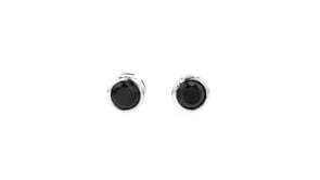 .50 ct. t.w. Black Diamond Stud Earrings in 14kt White Gold