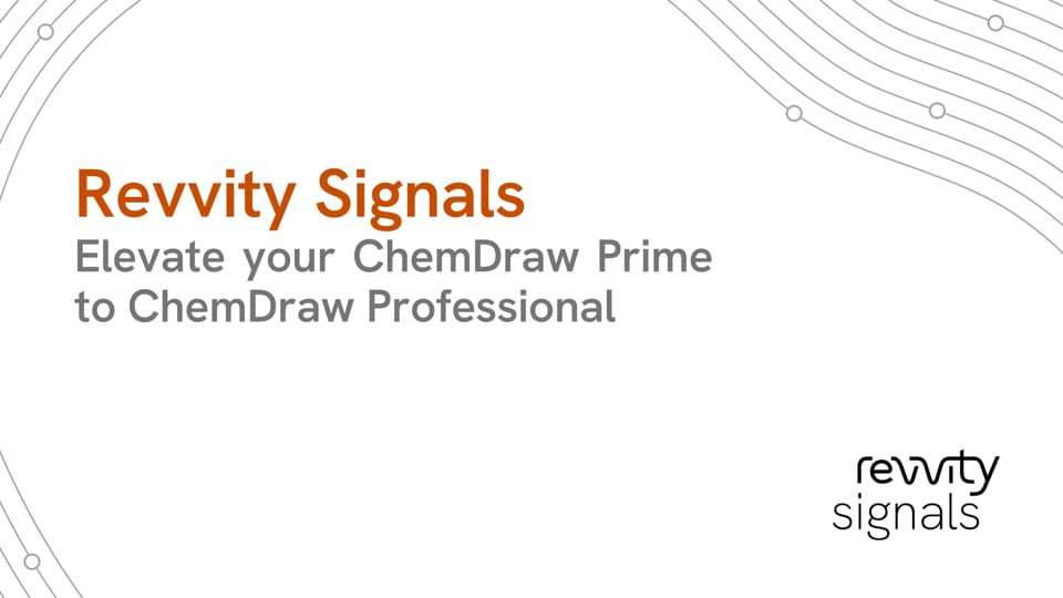 Watch Elevate your ChemDraw Prime to ChemDraw Professional on Vimeo.