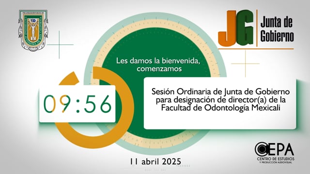 Sesión Ordinaria de la Junta de Gobierno para la designación de Director(a) de la Facultad de Odontología Mexicali