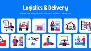 Animated Logistics and Delivery Icon, a Transportation Illustration by Creative Stall (Thumbnail 4 of 4)