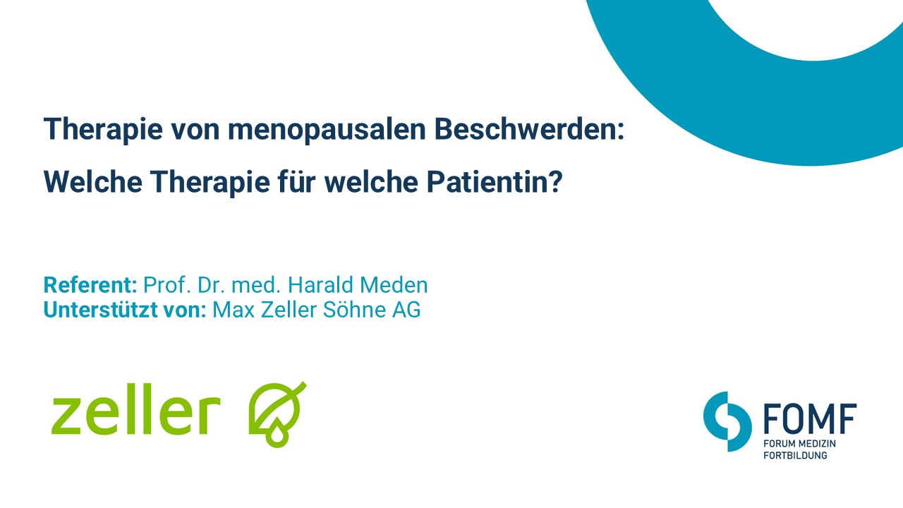 Therapie von menopausalen Beschwerden: Welche Therapie für welche Patientin?