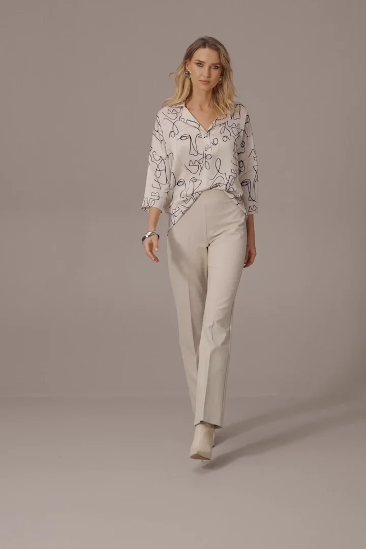 かい様　TAILOR COLLAR RIBベージュ 253147-Skirt Joseph Ribkoff | Frank Lyman| Largest Online