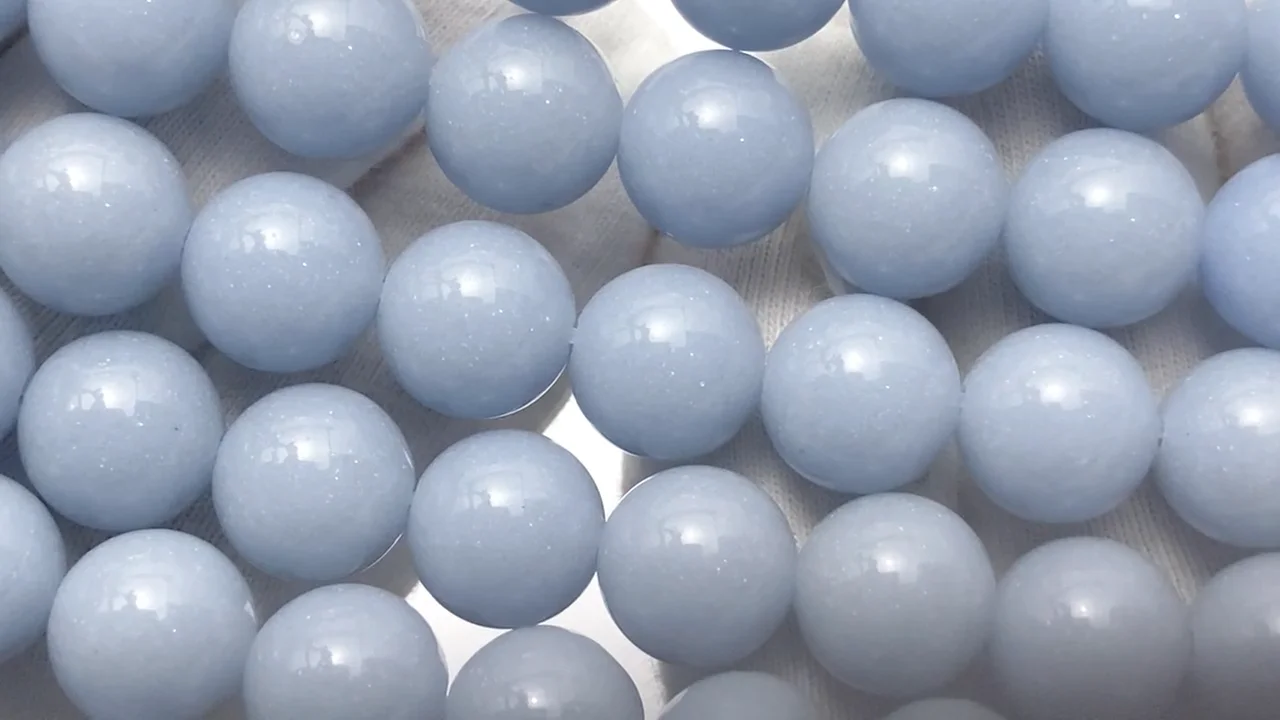 ブルールミナスストーン ラウンド10mm 1連｜天然石ビーズの卸問屋