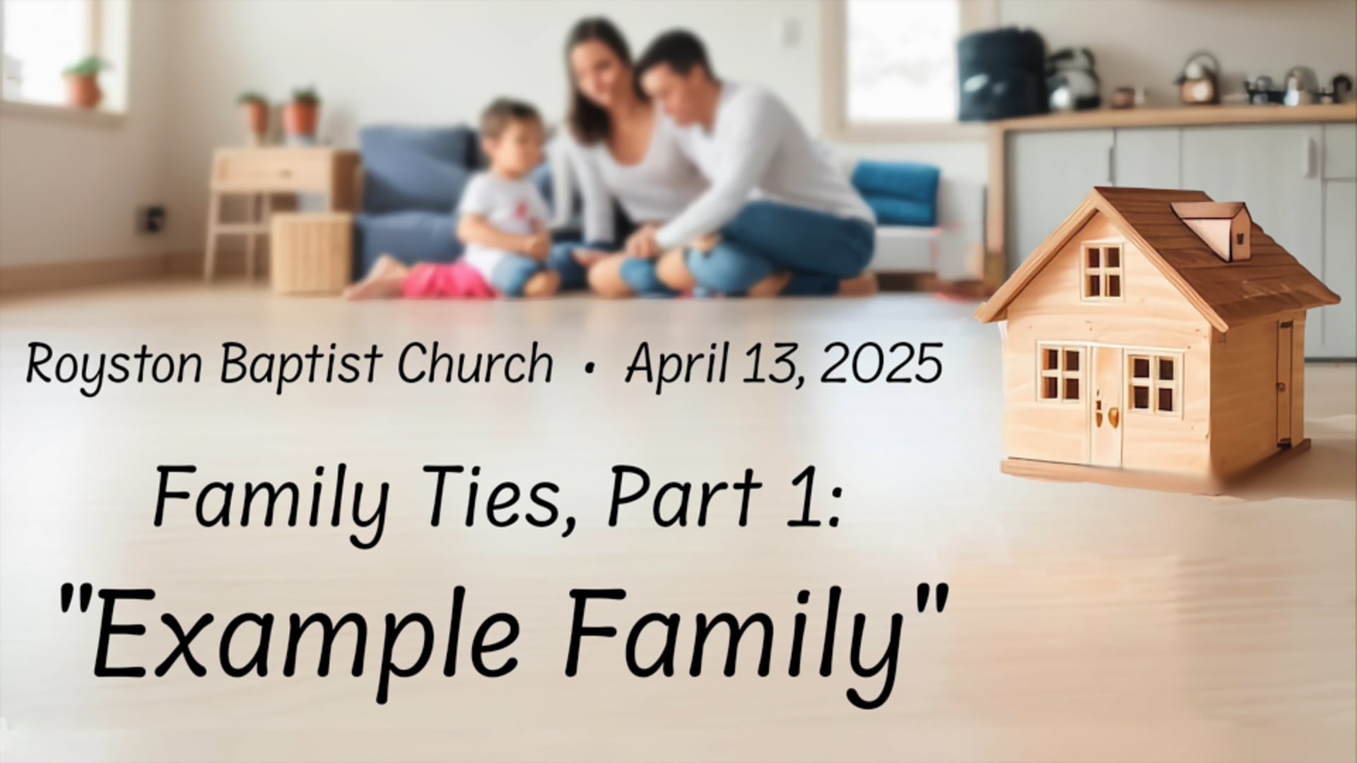 Royston Baptist Church 11 AM Worship Service Message for Apr. 13, 2025