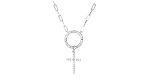 .10 ct. t.w. Diamond Cross Charm in Sterling Silver