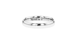 Womens 3mm Platinum Band