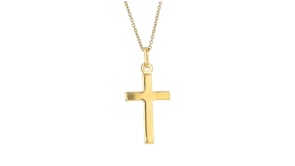 Italian 18kt Yellow Gold Cross Pendant