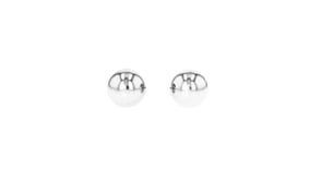 6mm Platinum Ball Stud Earrings