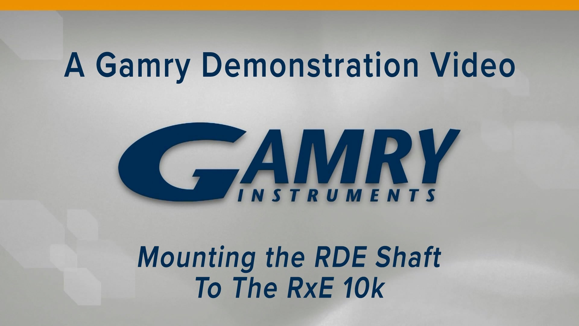 Mounting RDE Shaft