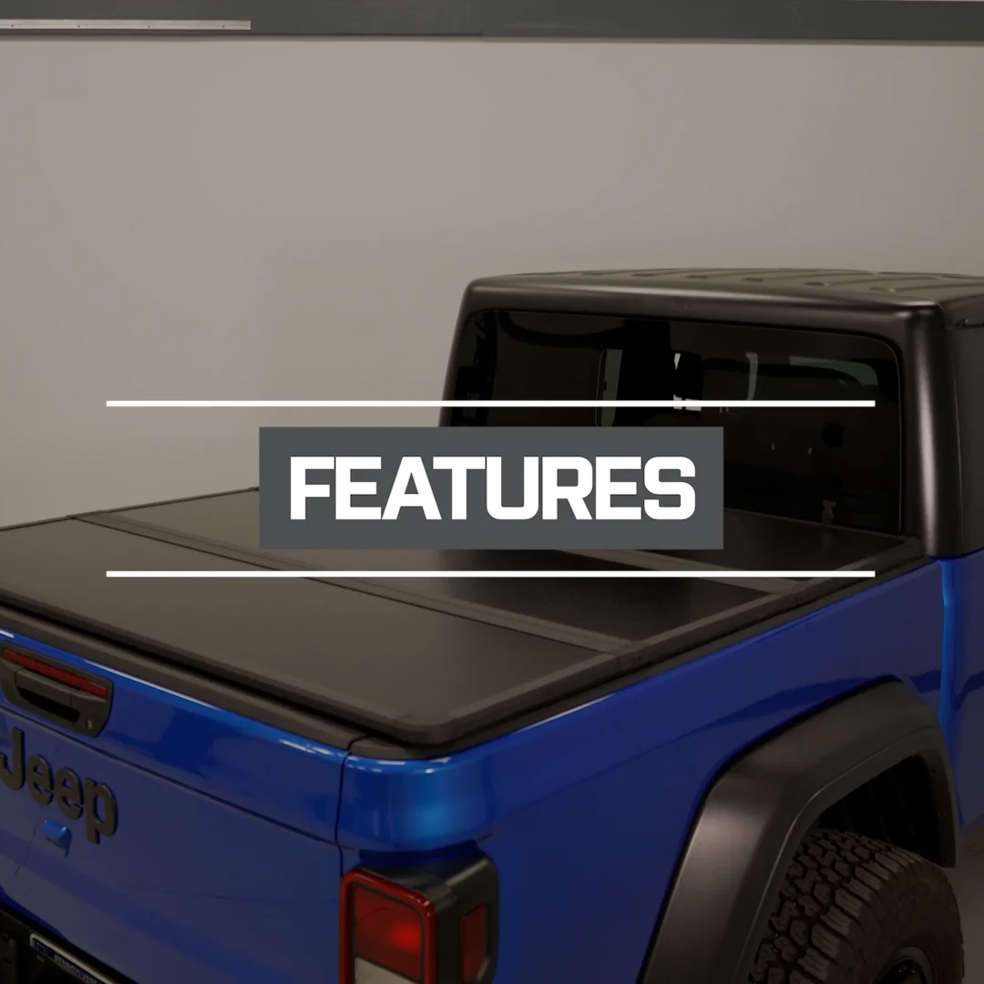 RedRock Jeep Gladiator Hard Tri-Fold Tonneau Cover JG18784