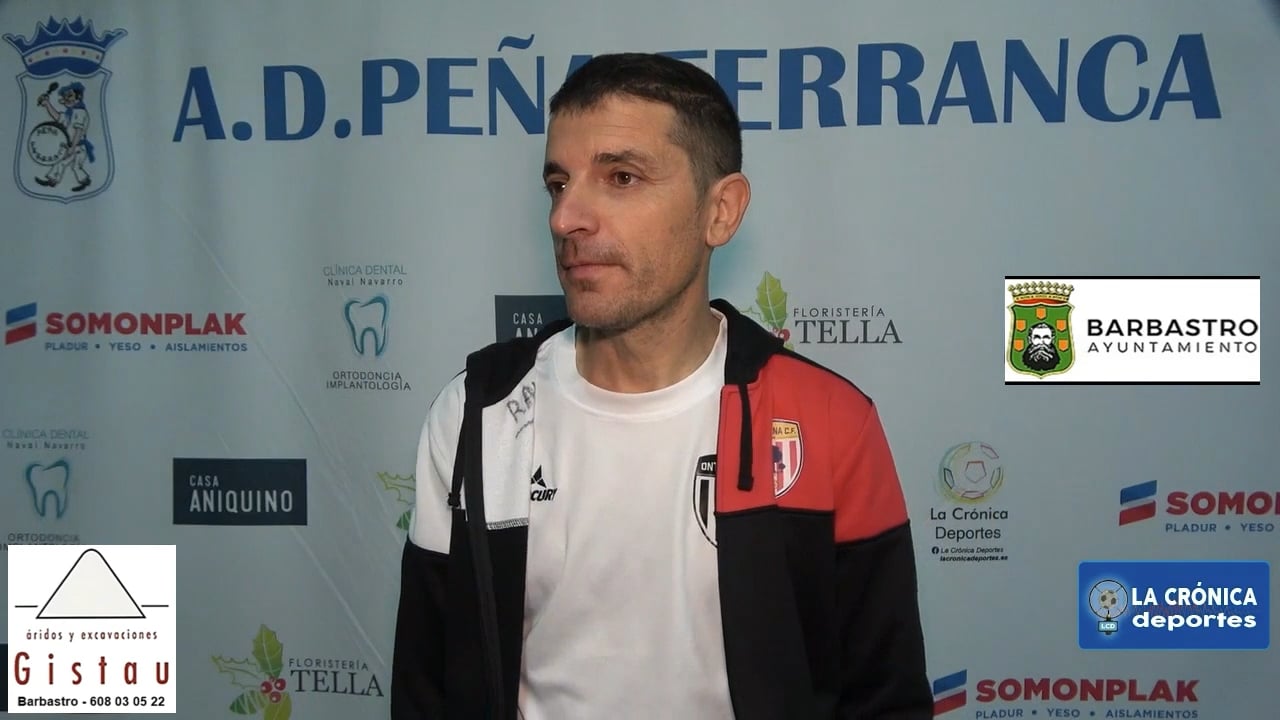 ROMÁN PANADERO (Entrenador Ontiñena) Peña Ferranca Tella 2-2 Ontiñena CF / Jor. 29 - Preferente Gr 1