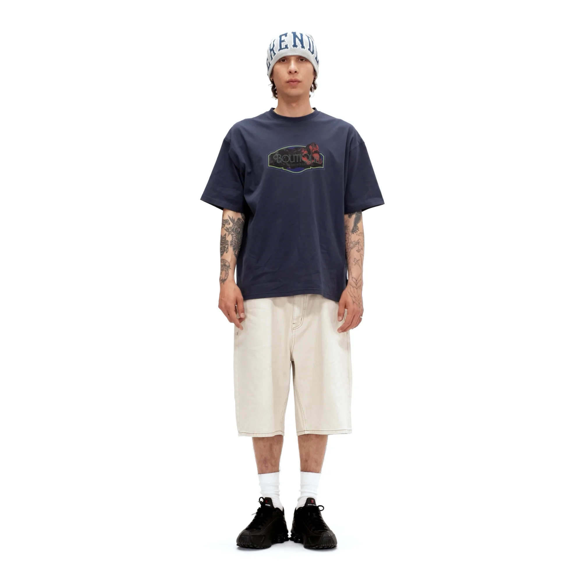 [WKNDRS] BOUTIQUE T-SHIRT /追跡付 MUSINSA | WKNDRS BOUTIQUE T-SHIRT (BLACK)