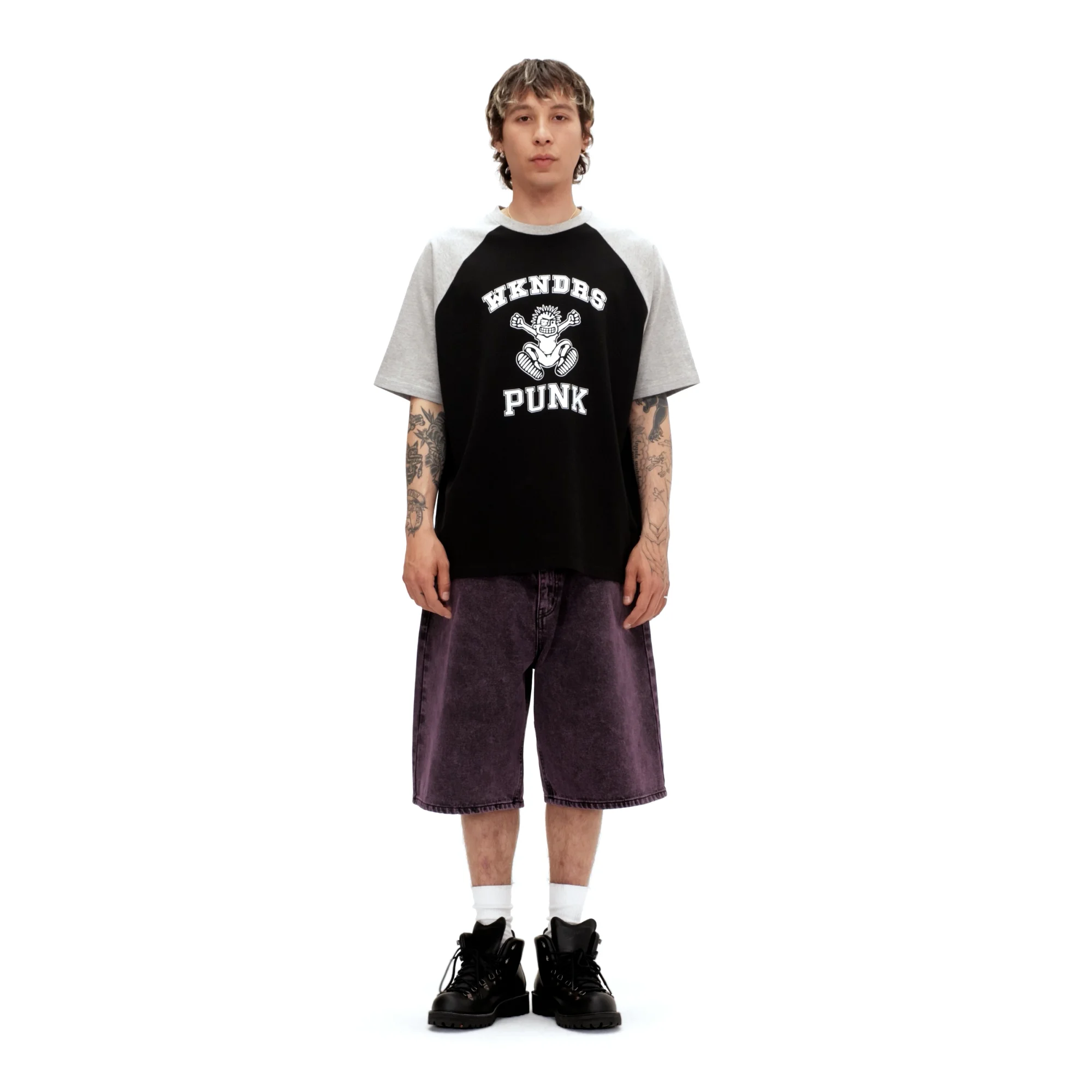 Tシャツ・カットソー WKNDRS PUNK T-SHIRT 5SA307 パンクTシャツ (BLACK) - WKNDRS | 60% - アジアファッション通販