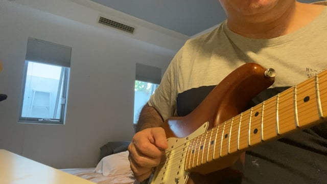Tried to play faster Ex 2 Riff