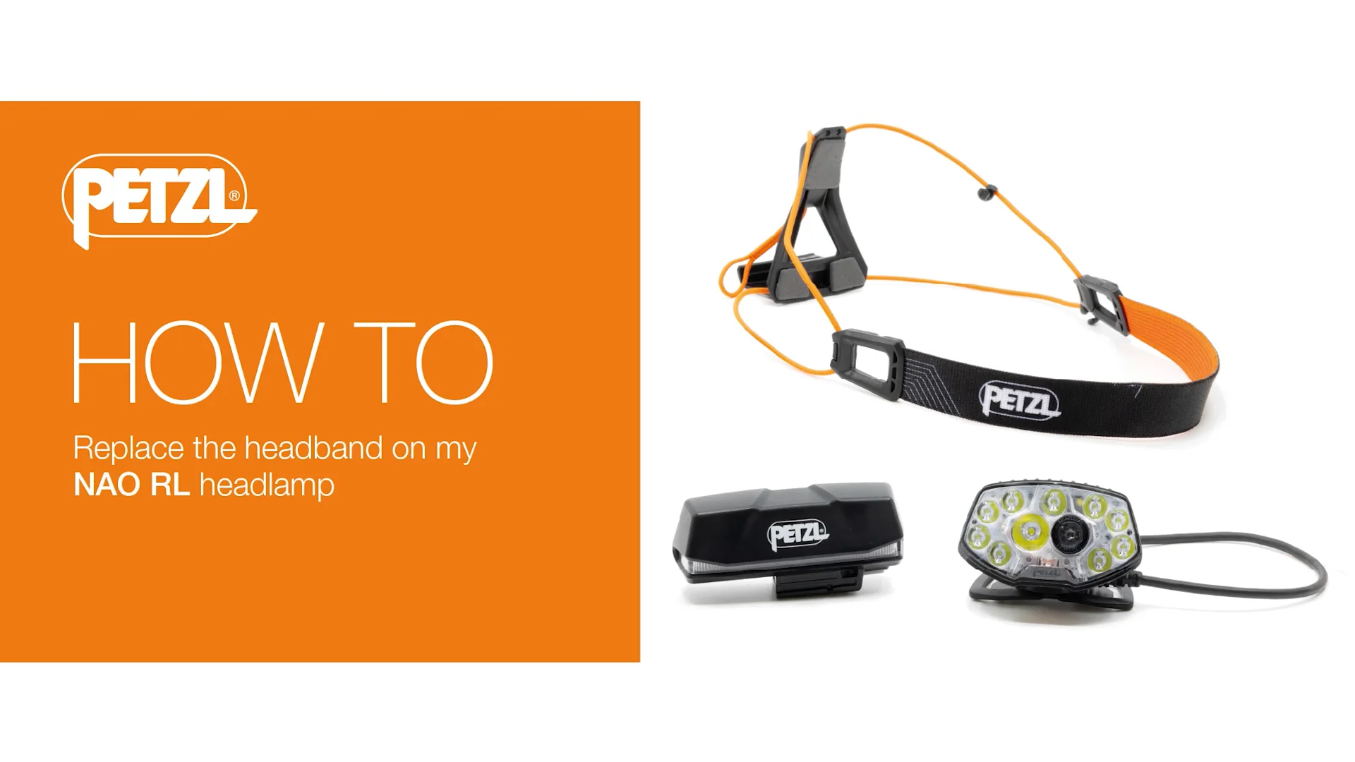 アクセサリー NAO NAO® RL Headband, Spare headband for NAO RL headlamps - Petzl USA
