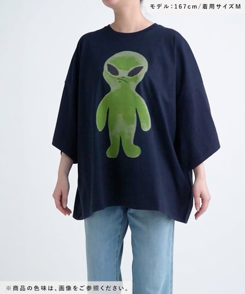 tシャツ K-POPアイドル着用「UNISEX」HOODHOOD／Alien グラフィックT レディース HOODHOOD tシャツ K-POPアイドル着用「UNISEX」HOODHOOD／Alien