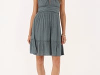 Green multiway wrap short dress with lurex | My Jewellery
