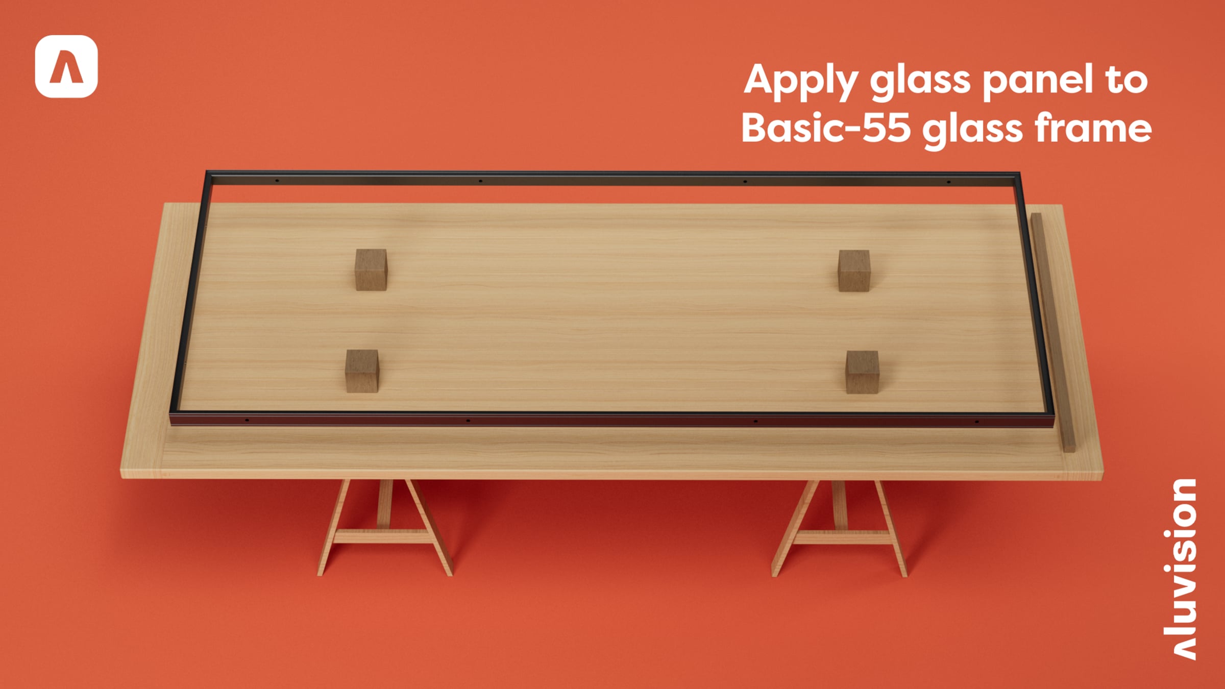 Apply glass panel to Basic-55 glass frame | Videos & Movies on Vimeo