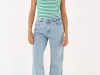  Green and white striped tank top | My Jewellery