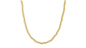 Italian 4mm 14kt Yellow Gold Bead Necklace