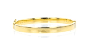 18kt Gold Vermeil Large Polished Bangle Bracelet