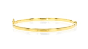 18kt Gold Vermeil Small Polished Bangle Bracelet