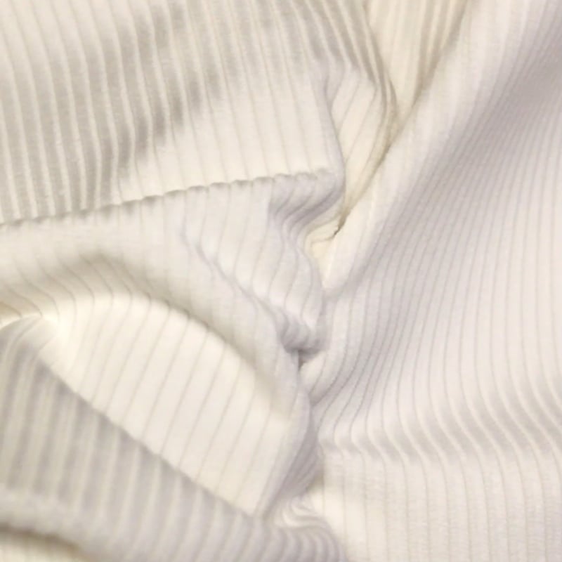 Vidéo: Velours côtelé Jumbo 100% coton GOTS - Blanc cassé