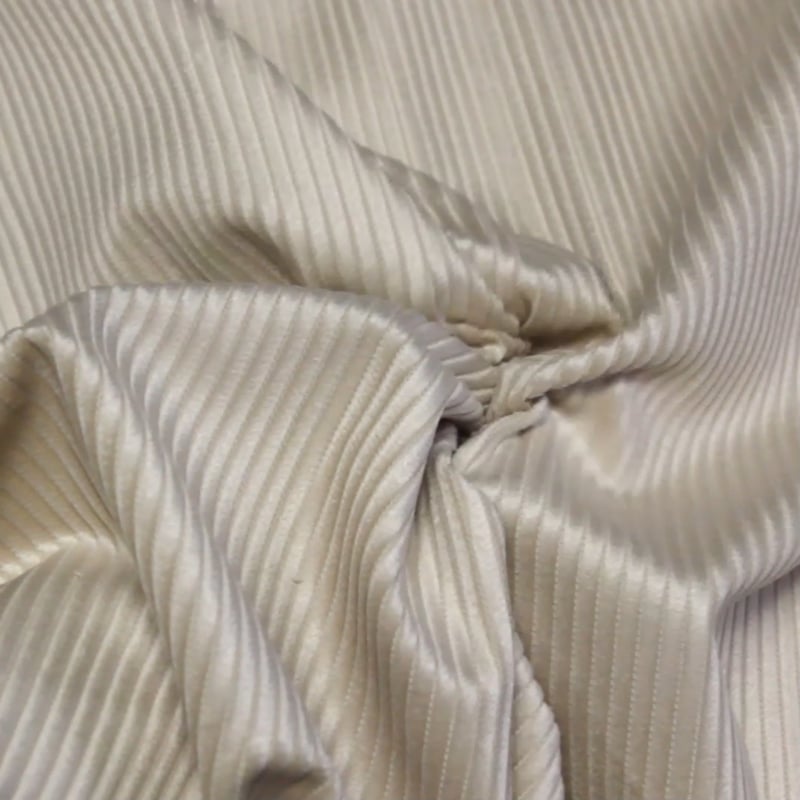 Vidéo: Velours côtelé Jumbo coton & modal - Beige