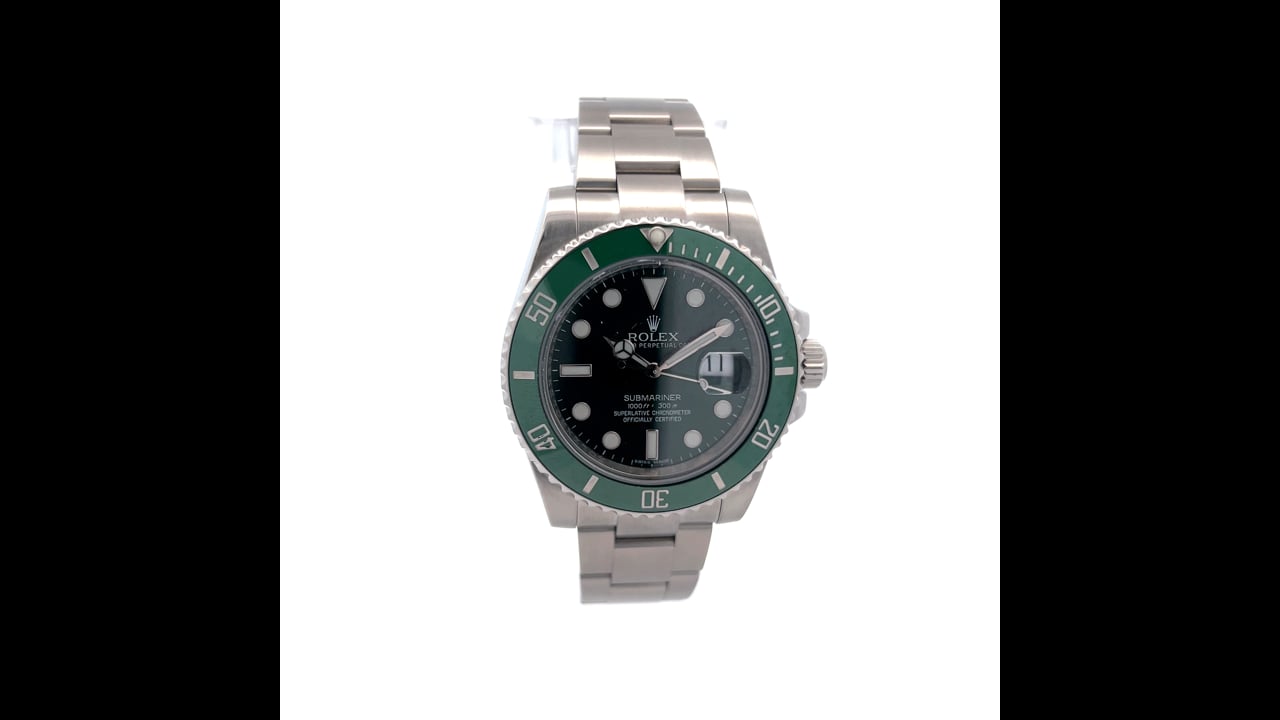 Rolex Submariner Hulk 116610 LV 40mm Oyster Bracelet – Filigree