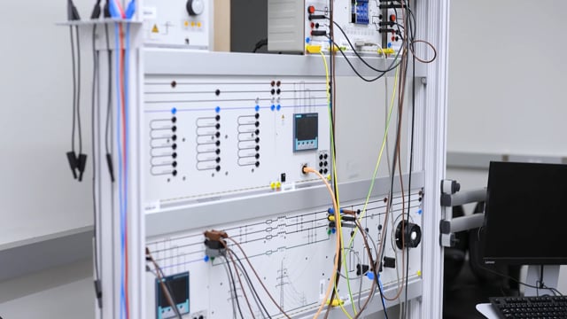 Button to play video: Academic Corridor - Power Lab