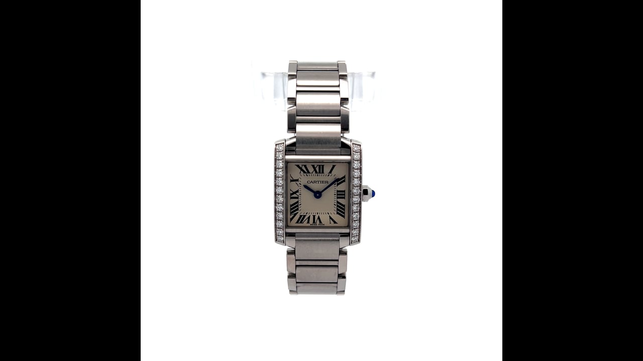 72 Cartier Diamond Tank Francais 25mm Watch – Filigree Jewelers