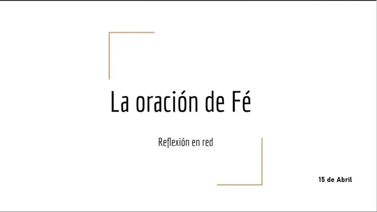 La oración de Fe. Hermano Paulo Mura.