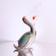 PELICAN Elegante opera d'arte in vetro artistico Video