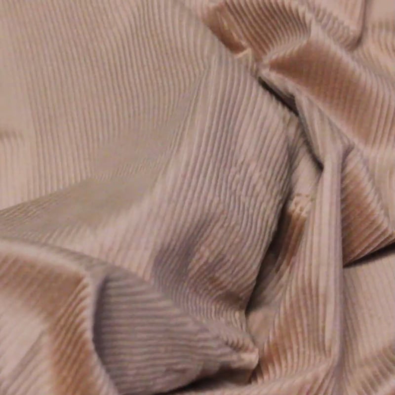 Vidéo: Velours côtelé 300 raies coton & élasthanne - Rose