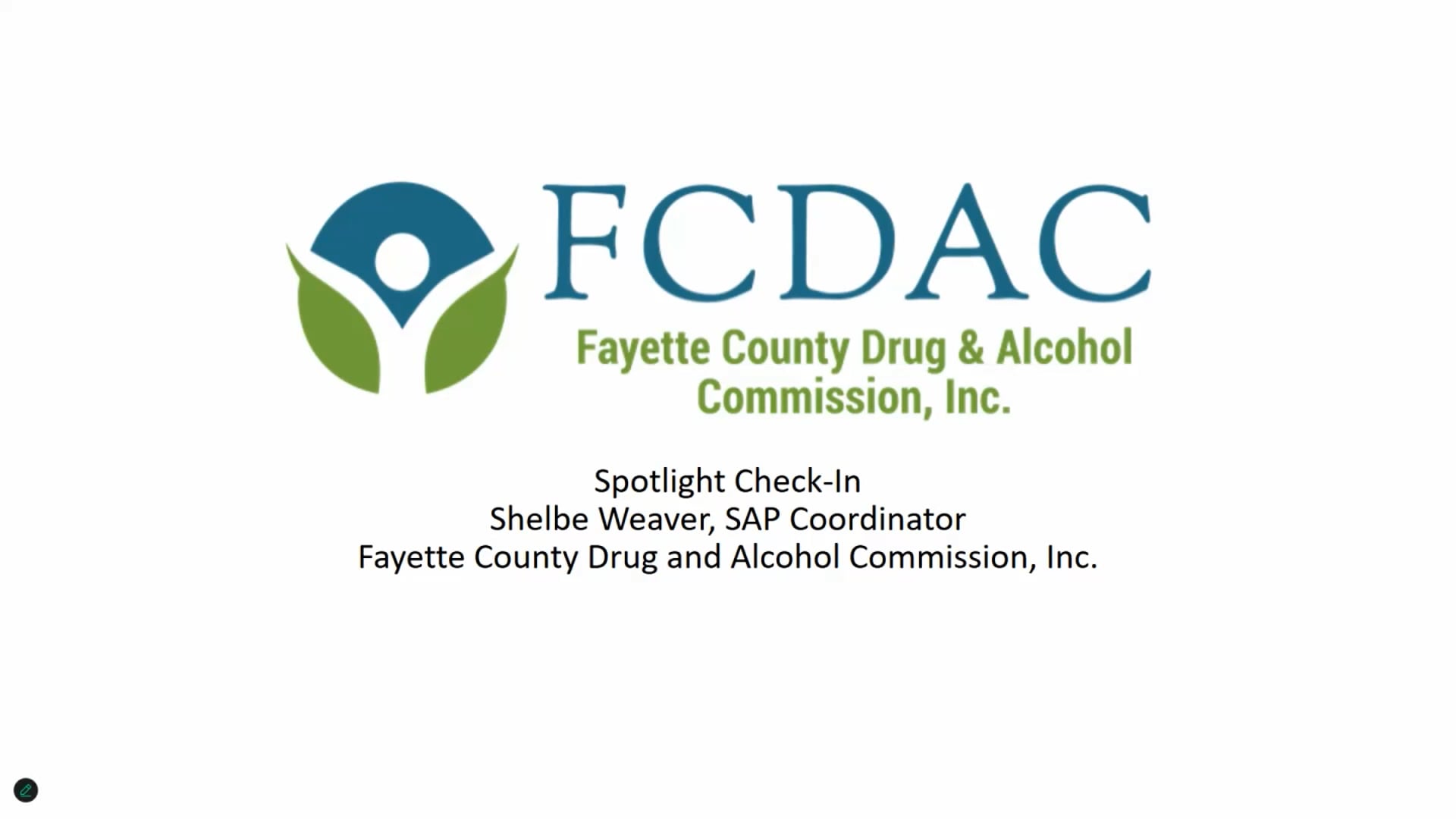 Fayette County Drug and Alcohol Commission, Inc (Spotlight Check-In)