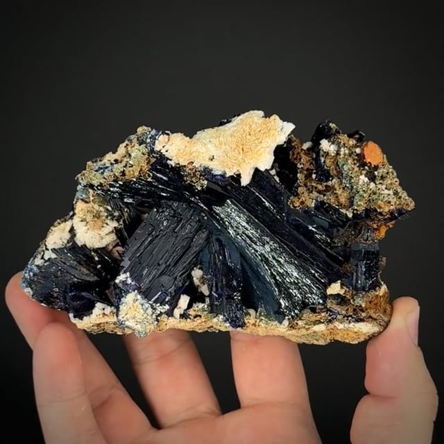 Azurite (old classic) | Pit No. 9, Beddiane, Touissit-Bou Beker, Jerada ...