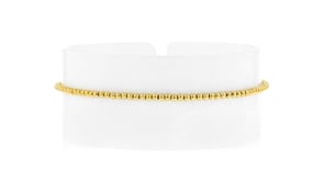 Italian 14kt Yellow Gold Bead Bracelet