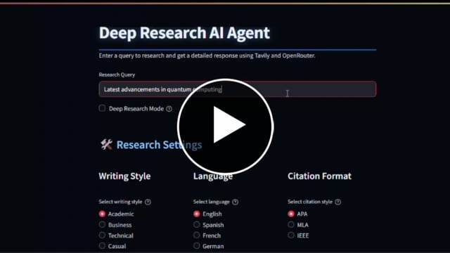 Watch the demo video