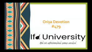 #479 Ọ̀ṣẹtùúrá