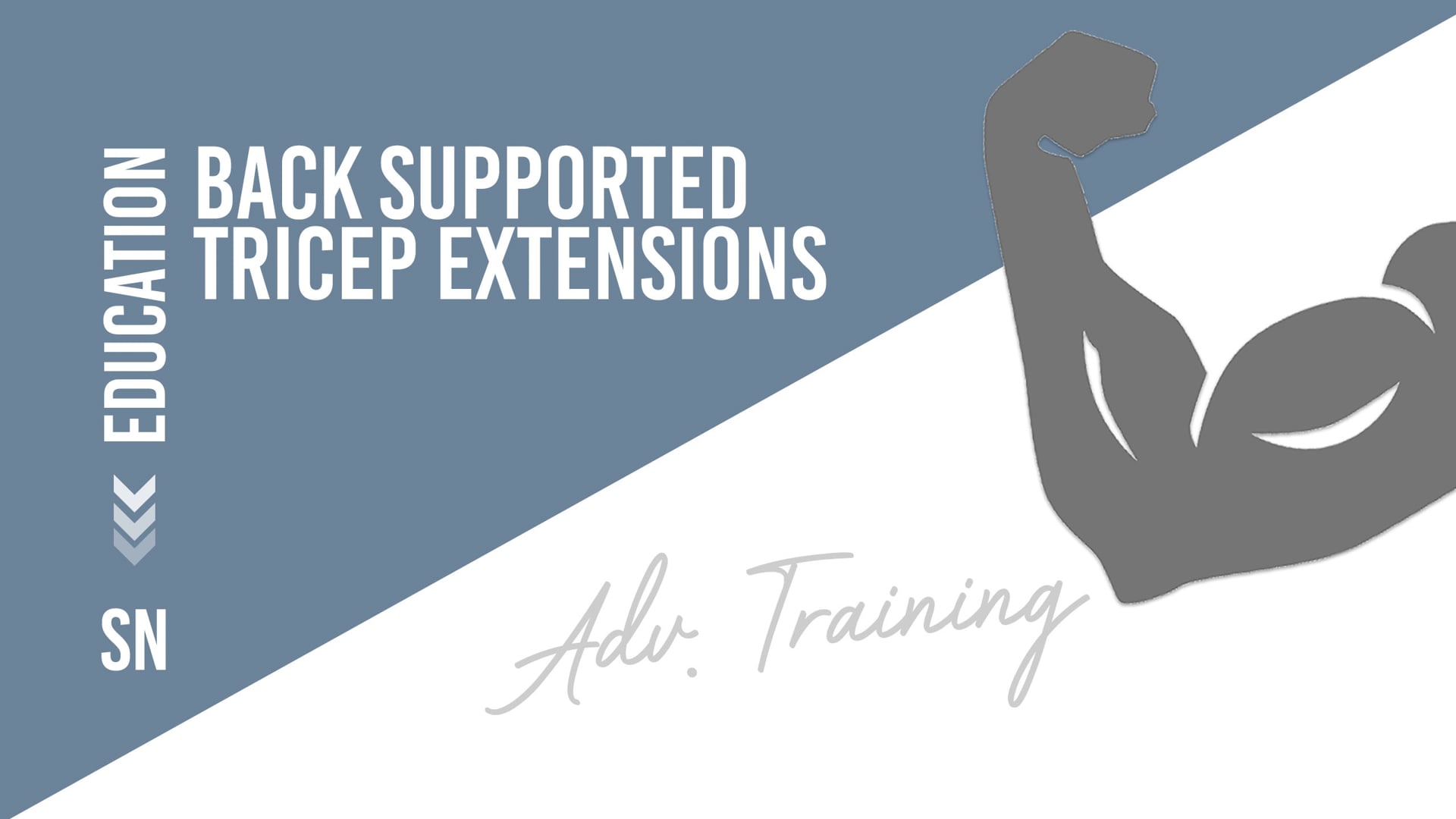 Back Supported Tricep Extension